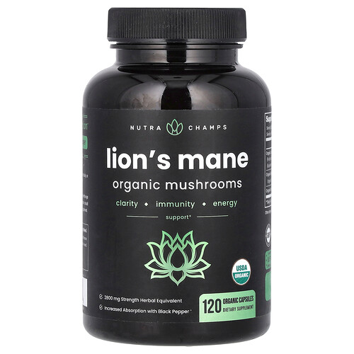 Nutrachamps NutraChamps, Lion's Mane, 120 Organic Capsules