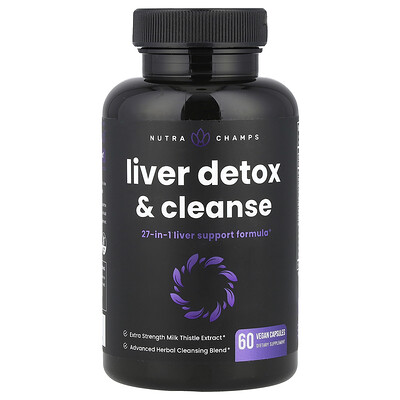 Product Image for NutraChamps, Liver Detox & Cleanse, 60 Vegan Capsules