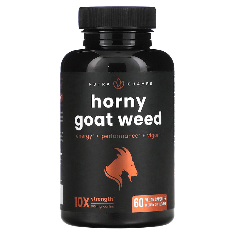 Nutrachamps Horny Goat Weed 60 Vegan Capsules 7509