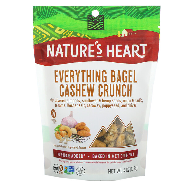 Cashew Crunch, Everything Bagel, 4 oz (113 g)