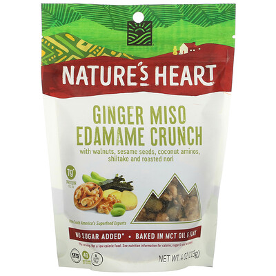 Nature's Heart Ginger Miso Edamame Crunch, 4 oz (113 g)
