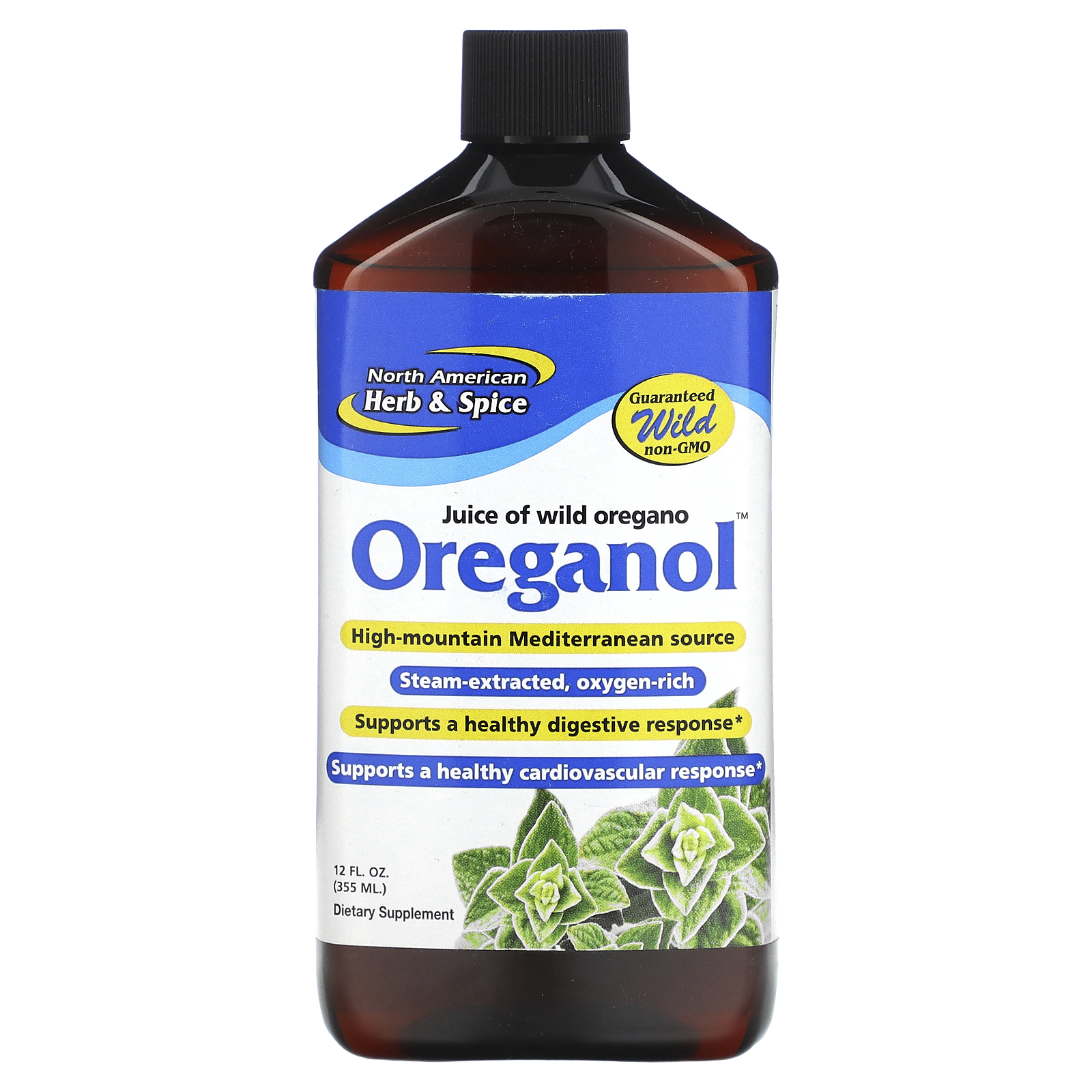 North American Herb & Spice Co., Oreganol, Juice of Wild Oregano, 12 fl
