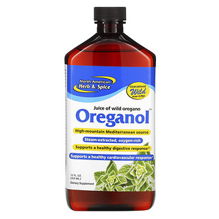 North American Herb & Spice, Oreganol P73野生牛至汁，12液量盎司（355毫升）