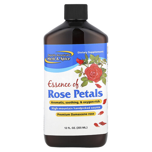 North American Herb & Spice Essence of Rose Petals, 12 fl oz (355 ml)