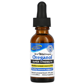North American Herb & Spice, Oreganol, Super Strength, 30 мл (1 жидкая унция)