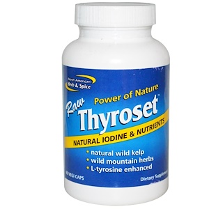 Норс Американ Херб энд Списе Ко, Raw Thyroset, 90 Veggie Caps отзывы