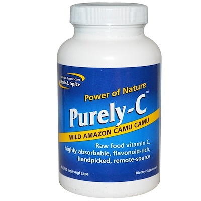

Purely-C, чистый витамин С, 700 мг, 90 капсул