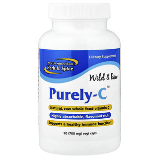 North American Herb & Spice, Purely-C™, 700 мг, 90 капсул Vegicaps