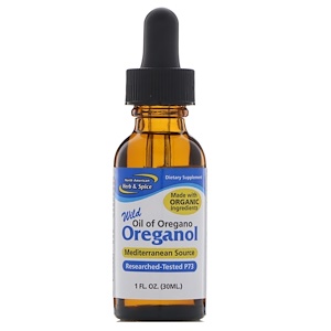 Купить North American Herb & Spice Co., Wild Oreganol, Oil of Oregano, 1 fl oz (30 ml)  на IHerb