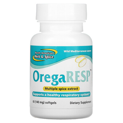 

North American Herb & Spice OregaResp 140 mg 60 Softgels