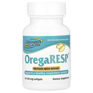 North American Herb & Spice‏, OregaResp ™ ، 60 كبسولة هلامية