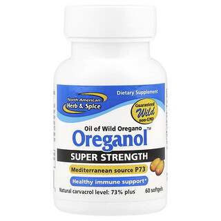 North American Herb & Spice, Oreganol™, supersterk, 60 softgels