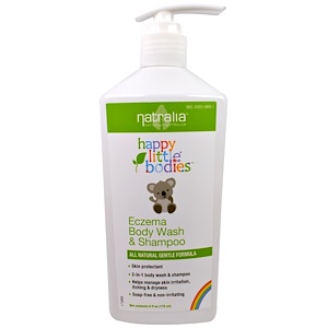 Отзывы о Натралия, Happy Little Bodies, Eczema Body Wash & Shampoo, 6 fl oz (175 ml)