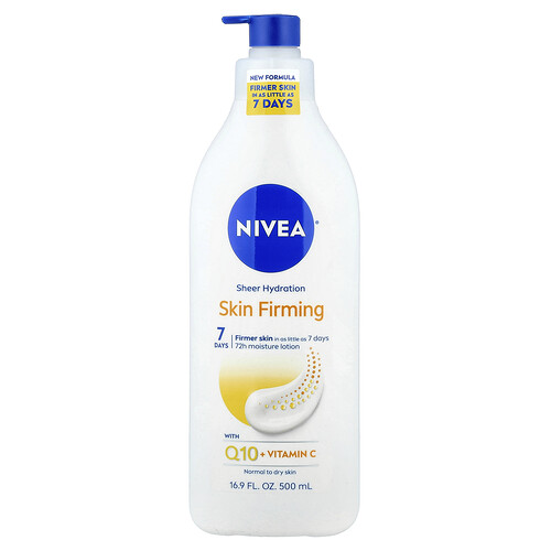 Nivea, Skin Firming Sheer Hydration Lotion, feuchtigkeitsspendende Lotion, normale bis trockene Haut, 500 ml (16,9 fl. oz.)