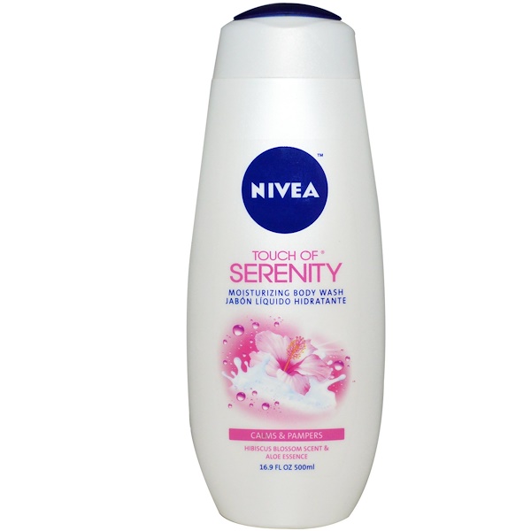 Nivea, Touch of Serenity, Moisturizing Body Wash, Hibiscus Blossom