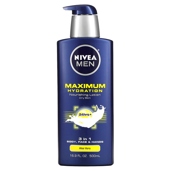 Nivea Men Maximum Hydration 3 In 1 Nourishing Lotion Aloe Vera 169 Fl Oz 500 Ml 6477