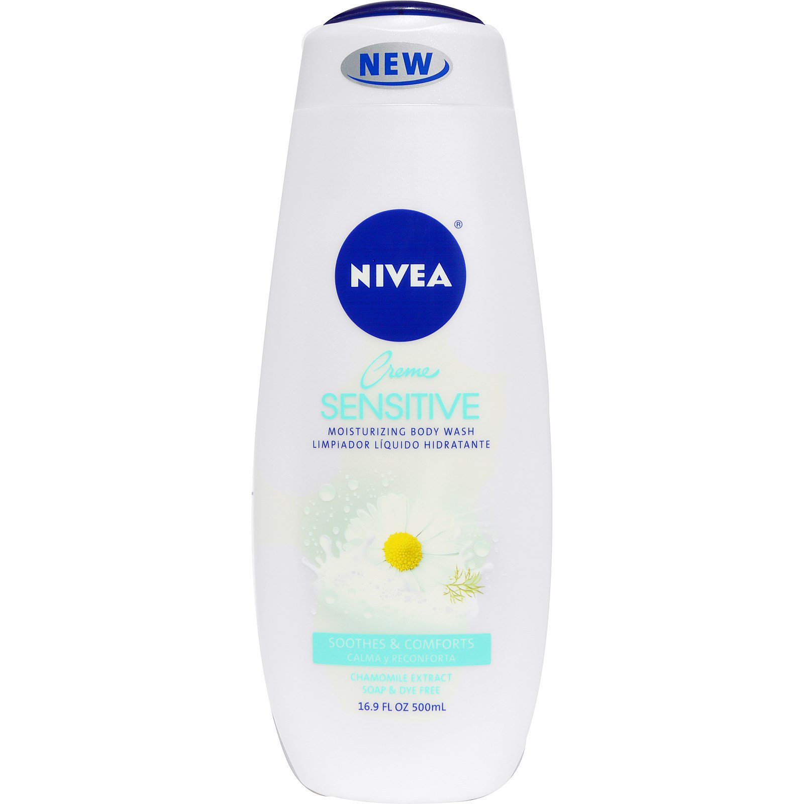 Nivea, Moisturizing Body Wash, Crème Sensitive,16.9 oz iHerb