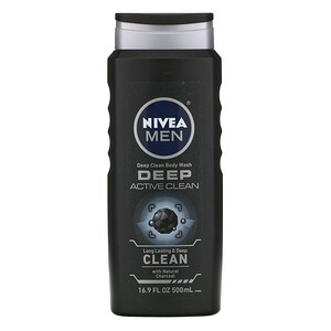 Отзывы о Нивеа, Men, Deep Clean Body Wash, Deep Active Clean, 16.9 fl oz (500 ml)