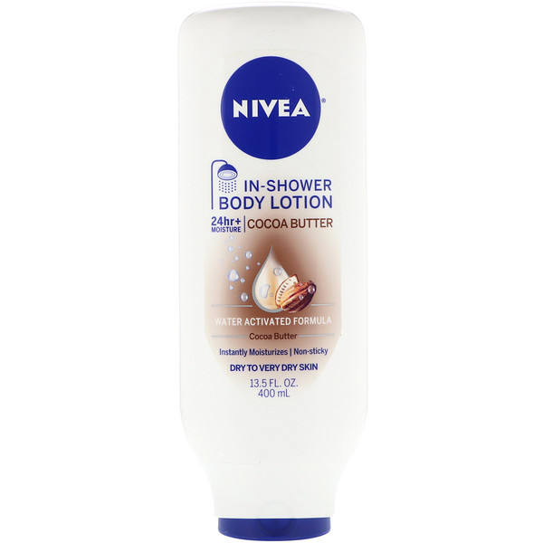 Nivea, InShower Body Lotion, Cocoa Butter, 13.5 fl oz (400 ml)