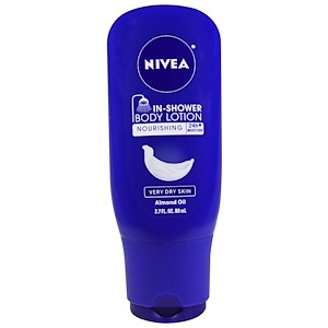 Nivea, Лосьон для тела для использования в душе, для очень сухой кожи, миндальное масло, 2,7 жидк. унц. (80 мл)