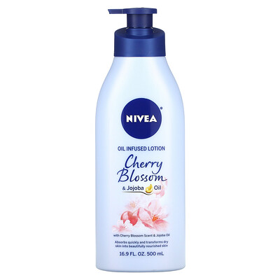 Nivea Oil Infused Lotion, масло цветков вишни и жожоба, 500 мл (16,9 жидк. Унции)