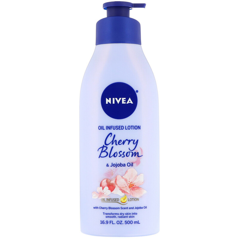 Nivea, Oil Infused Lotion, Cherry Blossom & Jojoba Oil, 16.9 fl oz (500