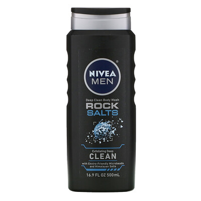 Купить Nivea Men, Deep Clean Body Wash, Rock Salts, 16.9 fl oz (500 ml)