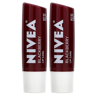 Купить Nivea Tinted Lip Care, Blackberry, 2 Pack, 0.17 oz (4.8 g) Each