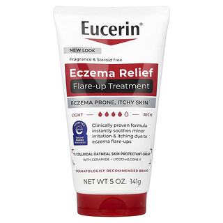 Eucerin, Средство для облегчения обострения экземы, без отдушек, 141 г (5 унций)
