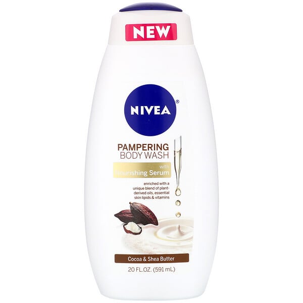 Pampering Body Wash, Cocoa & Shea Butter, 20 fl oz (591 ml)