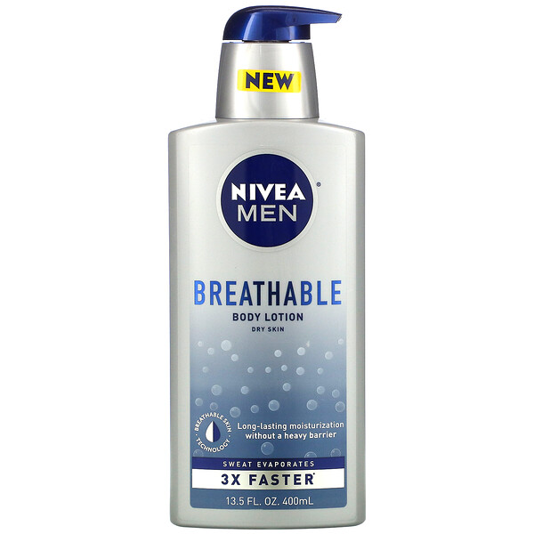 Nivea, Men, Breathable Body Lotion, 13.5 fl oz (400 ml) - iHerb