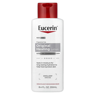 Eucerin, Original Healing Lotion, reparierende Lotion, extra trocken, geschädigte Haut, ohne Duftstoffe, 250 ml (8,4 fl. oz.)
