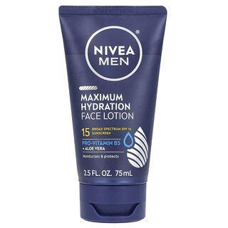 Nivea‏, دهان الوجه للترطيب الفائق للرجال ، عامل حماية من الشمس 15 ، 2.5 أونصة سائلة (75 مل)