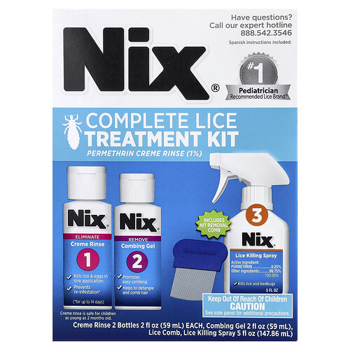 Nix, Komplettes Läusebehandlungs-Set, 1 Set