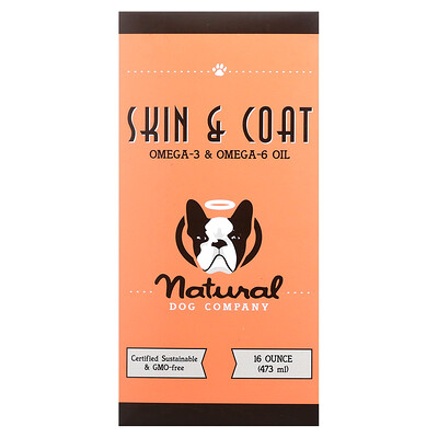 

Natural Dog Company Skin & Coat, масло омега-3 и омега-6, 473 мл (16 унций)