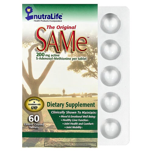 NutraLife, SAMe, 200 mg, 60 Enteric Coated Tablets