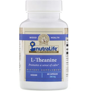 NutraLife, L-Theanin, 200 mg, 60 Kapseln