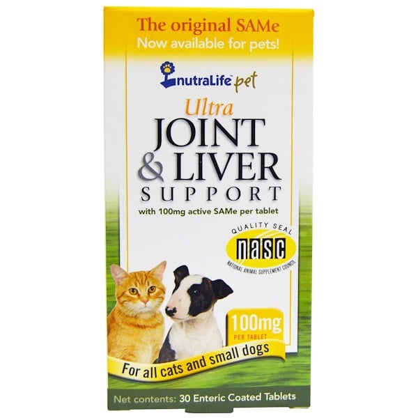 NutraLife, Pet, Ultra Joint & Liver Support, 100 mg, 30 Enteric Coated Tablets