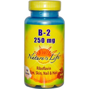 Nature's Life, Рибофлавин B-2, 100 таблеток
