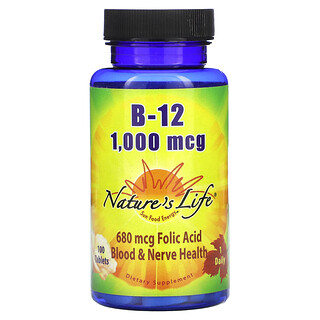 Nature's Life, B-12, 1,000mcg, 100정