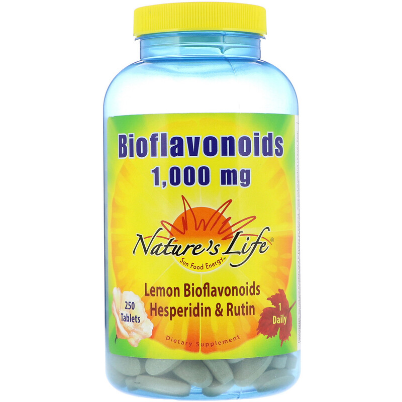 Nature's Life, Bioflavonoides, 1000 mg, 250 comprimidos iHerb