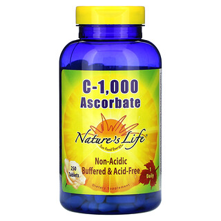 Nature's Life, C-1,000 아스코베이트, 250정