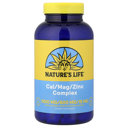 Nature's Life Cal/Mag/Zinc Complex, 250 Tablets