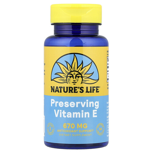Nature's Life, Preserving Vitamin E, 670 mg, 50 Softgels