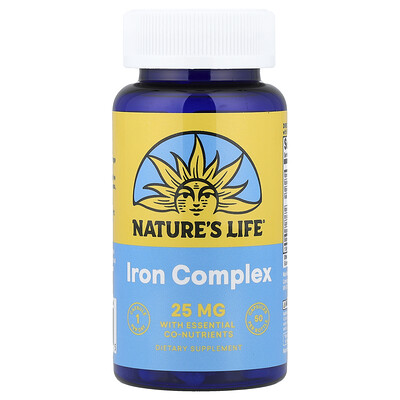 Nature's Life, Complejo de hierro, 50 cápsulas