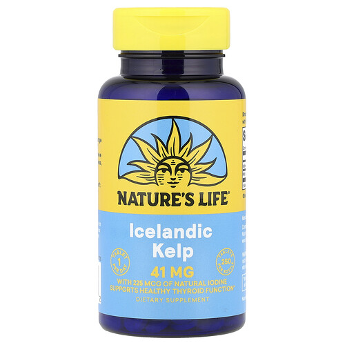 Nature's Life Icelandic Kelp, 41 mg, 250 Tablets