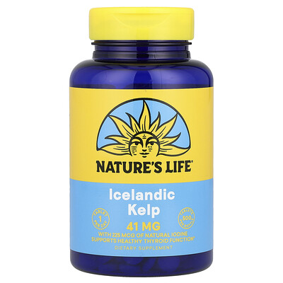 Nature's Life, Kelp islandés, 41 mg, 500 comprimidos