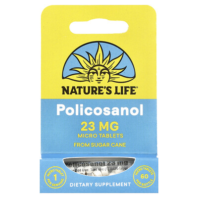 Nature's Life, Policosanol, 23 mg, 60 microcomprimidos