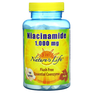 Nature's Life, Ниацинамид, 1000 мг, 100 таблеток