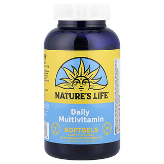 Nature's Life, Cápsulas blandas de Suplemento multivitamínico diario, 180 cápsulas blandas